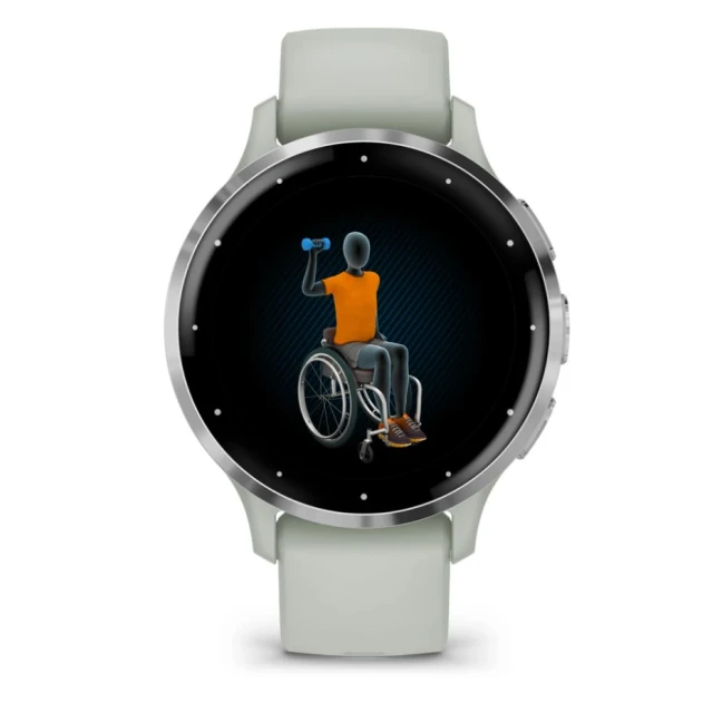 Розумний годинник Garmin Venu 3S AMOLED 41 мм Sage Grey (010-02785-01)