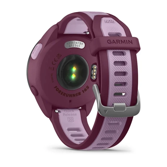 Спортивний годинник Garmin Forerunner 165 Music AMOLED 43 мм Berry/Lilac (010-02863-33)