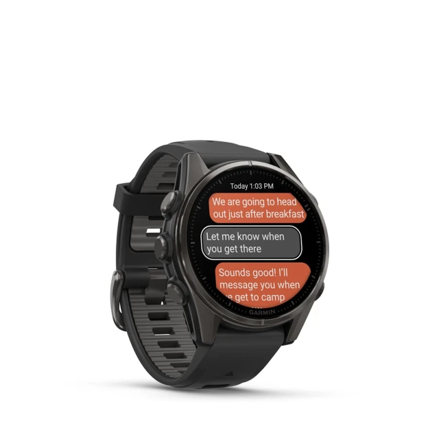 Смарт-годинник Garmin Fenix 8 AMOLED Sapphire 43 мм Black (010-02903-21)