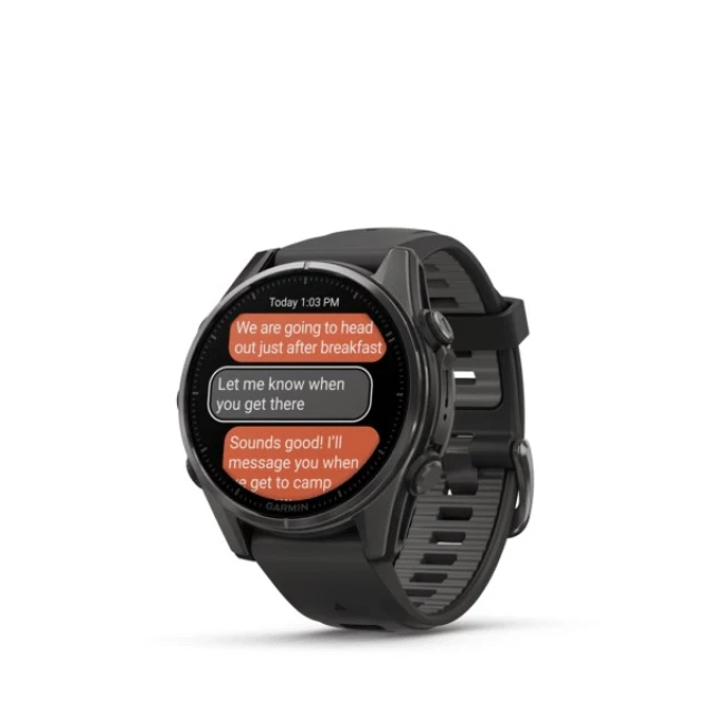 Смарт-годинник Garmin Fenix 8 AMOLED Sapphire 43 мм Black (010-02903-21)