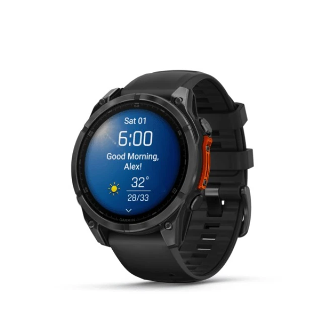 Смарт-часы Garmin Fenix 8 AMOLED 47 мм Slate Gray/Black (010-02904-00)