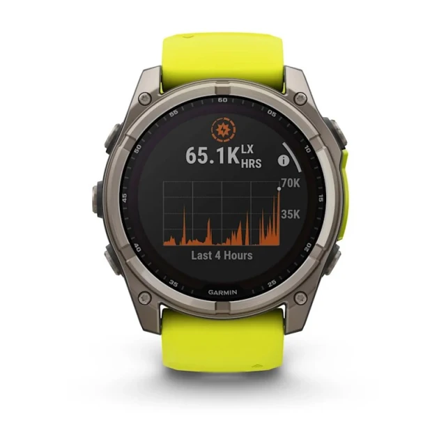 Смарт-годинник Garmin Fenix 8 AMOLED Solar Sapphire 51 мм Yellow (010-02907-21)