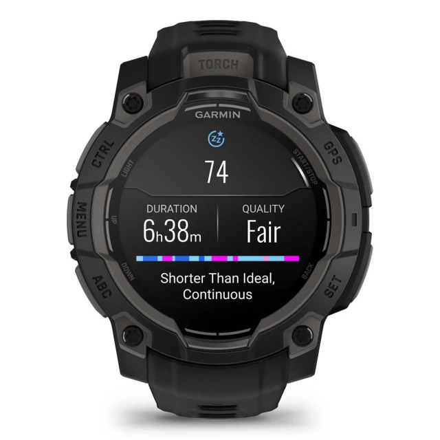Спортивний годинник Garmin Instinct 3 AMOLED 45 мм Black (010-02936-00)