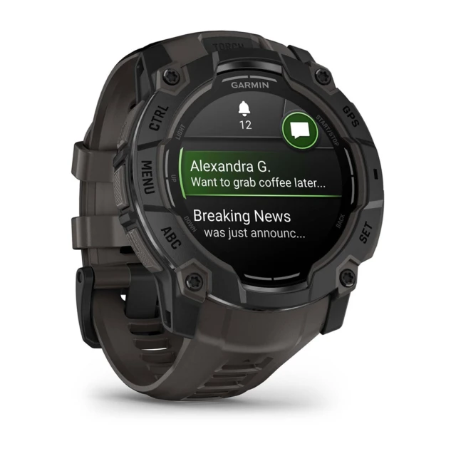 Смарт-часы спортивные Garmin Instinct 3 AMOLED 50 мм Black (010-03020-00)