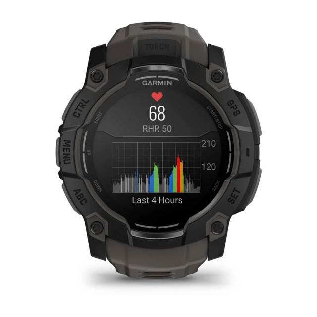Смарт-часы спортивные Garmin Instinct 3 AMOLED 50 мм Black (010-03020-00)