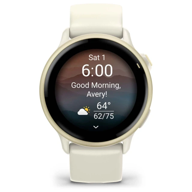 Спортивний годинник Garmin Vivoactive 6 AMOLED 42 мм Bone (010-02985-01)