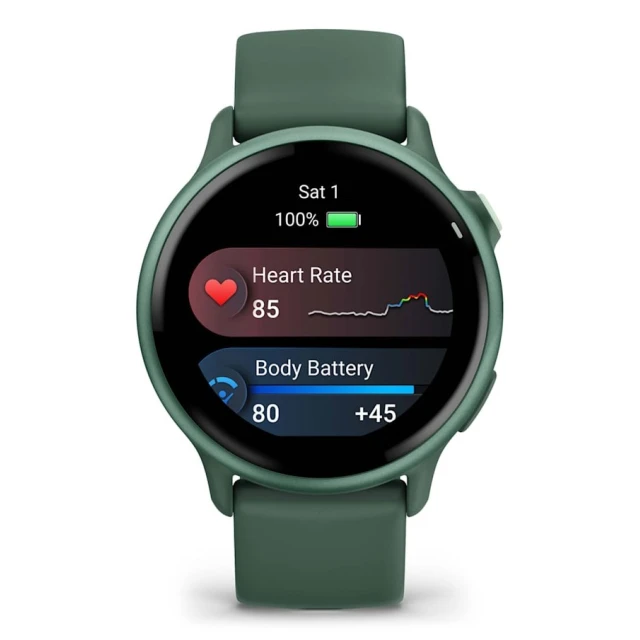 Смарт-годинник Garmin Vivoactive 6 AMOLED 42mm Jasper Green (010-02985-02)