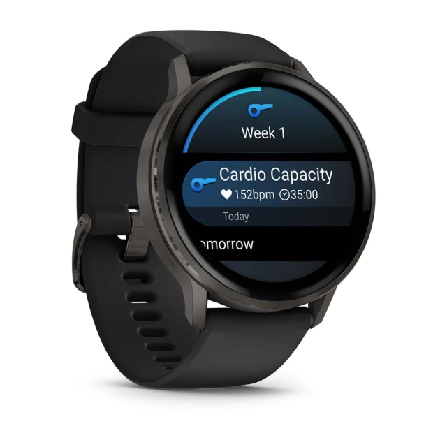 Спортивний годинник Garmin Venu 4 AMOLED 45 мм Black (753759342876)