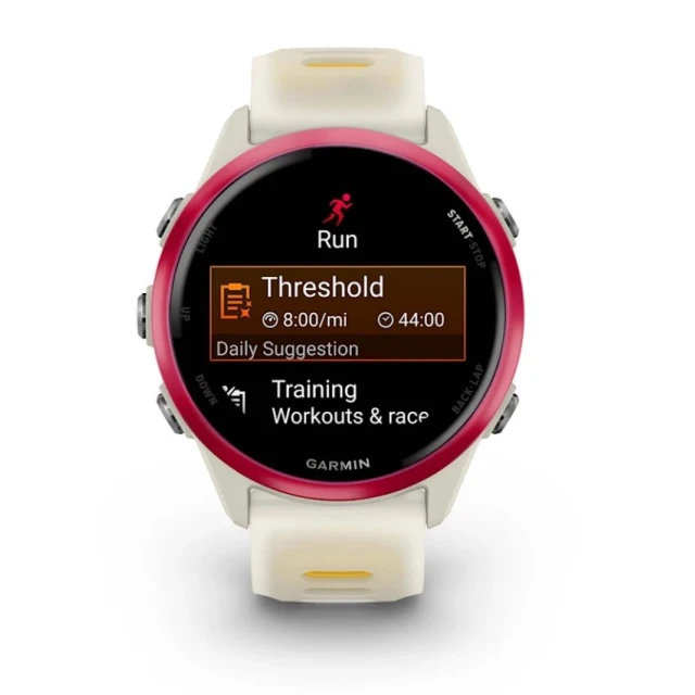 Розумний годинник Garmin Forerunner 570 42 мм Bone/Raspberry (010-02970-02)