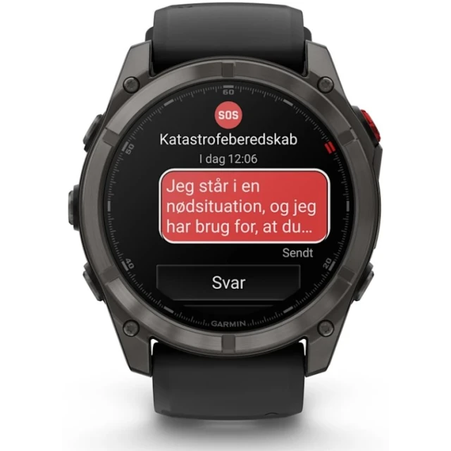 Смарт-годинник спортивний Garmin Fenix 8 Pro AMOLED 51 мм Black (010-03199-01)
