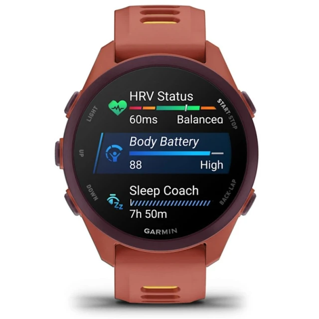 Розумний годинник Garmin Forerunner 170 42,6 мм Music Red Pink Mango (010-03920-13)