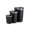 Відро для сміття Rotho TWIST з обертовою кришкою 25 л Silver (7610859135391)