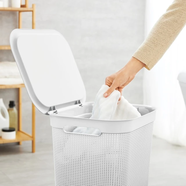 Кошик для білизни Rotho BRISEN 50 л White (7610859196040)