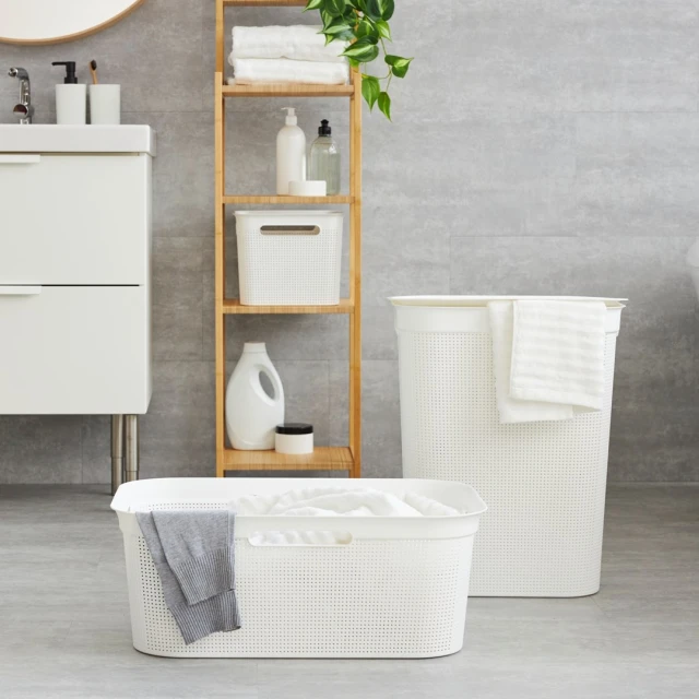 Кошик для білизни Rotho BRISEN 50 л White (7610859196040)