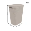 Корзина для белья Rotho BRISEN 50 л Black (7610859199065)