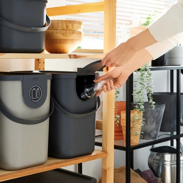 Контейнер для сортування відходів Rotho Albula 25 л Cappuccino (7610859202451)