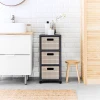 Стелаж Rotho з 3 шухлядами Country White/Anthracite (7610859222398)