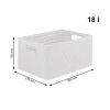 Стелаж Rotho з 3 шухлядами Country White/Anthracite (7610859222398)