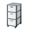Стелаж Rotho з 3 шухлядами Country White/Anthracite (7610859222398)