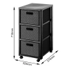 Стеллаж Rotho с 3 ящиками Country Anthracite (7610859222411)
