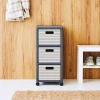 Стеллаж Rotho с 3 ящиками Country Anthracite (7610859222411)
