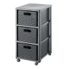 Стеллаж Rotho с 3 ящиками Country Anthracite (7610859222411)