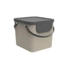 Контейнер для сортування відходів Rotho ALBULA 40 л Cappuccino (7610859225566)