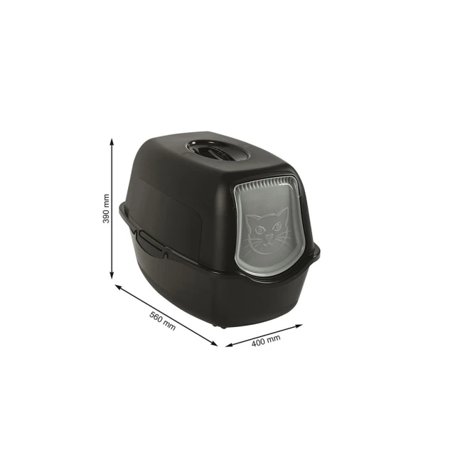 Туалет для котів Rotho Bailey Black (7610859232649)