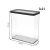 Контейнер для ласощів Rotho LOFT високий 3,2 л Transparent/Black (7610859238207)
