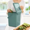 Відро для компосту Rotho BIO з вугільним фільтром 9 л Mistletoe Green (7610859246622)