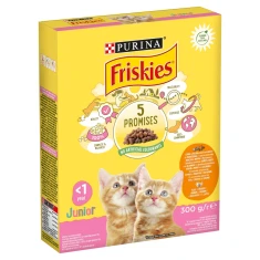 Сухий корм для кошенят Friskies Junior з куркою та морквою 300 г 10 шт (7613031868360)