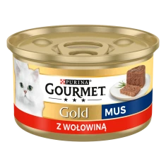 Влажный корм для кошек Purina Gourmet Gold мусс с говядиной 85 г (7613033776281)
