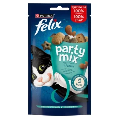 Лакомство для кошек Purina Felix Party Mix Ocean микс со вкусом лосося, трески и форели 60 г (7613034119841)