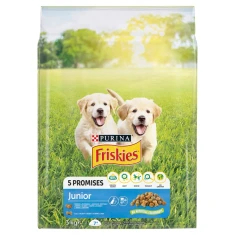 Сухий корм для цуценят Friskies Junior з куркою та молоком 3 кг (7613034230508)