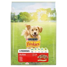 Сухий корм для собак Friskies Active з куркою та овочами 3 кг (7613034230607)