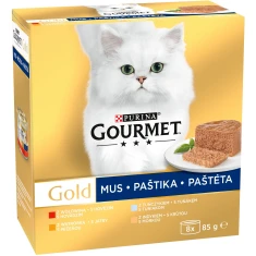 Вологий корм для котів Gourmet Gold мус мікс 8 шт x 85 г (7613034584847)