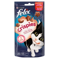 Ласощі для котів Felix Crispies з лососем і фореллю 45 г (7613034749345)