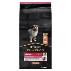 Сухий корм для цуценят середніх порід Purina Pro Plan Medium Puppy Sensitive Optiderma з лососем і рисом 12 кг (7613035120389)