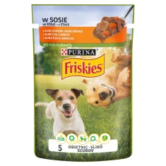 Вологий корм для собак Friskies з куркою та морквою 100 г (7613035339910)