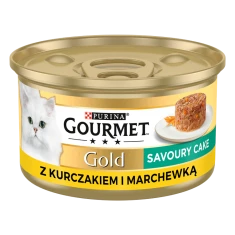 Влажный корм для кошек Purina Gourmet Gold Savoury Cake с курицей и морковью 85 г (7613035465664)