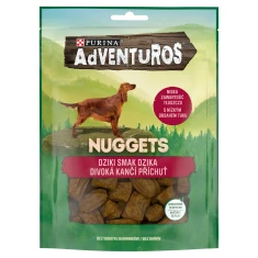 Ласощі для собак ADVENTUROS Nuggets зі смаком дикого кабана 90 г (7613035516458)