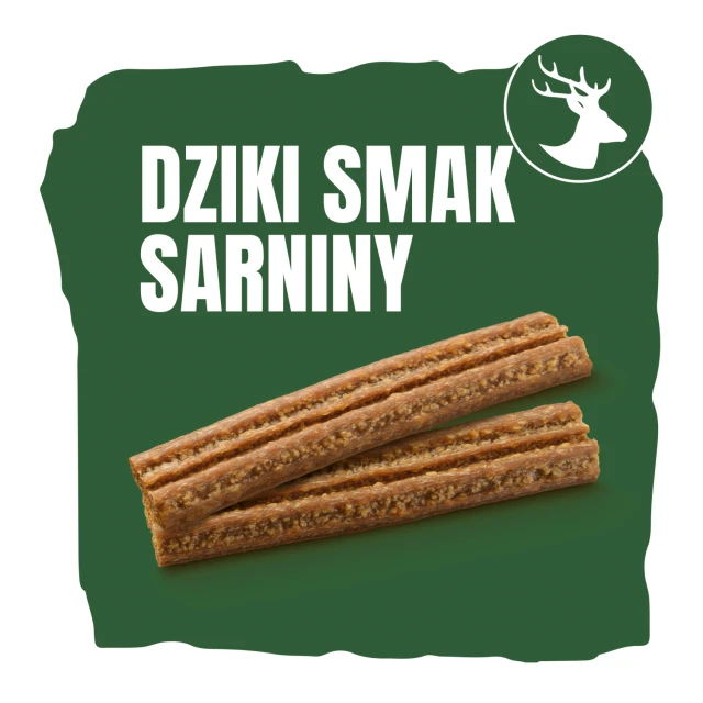 Ласощі для собак ADVENTUROS Strips зі смаком оленини 90 г (7613035516472)