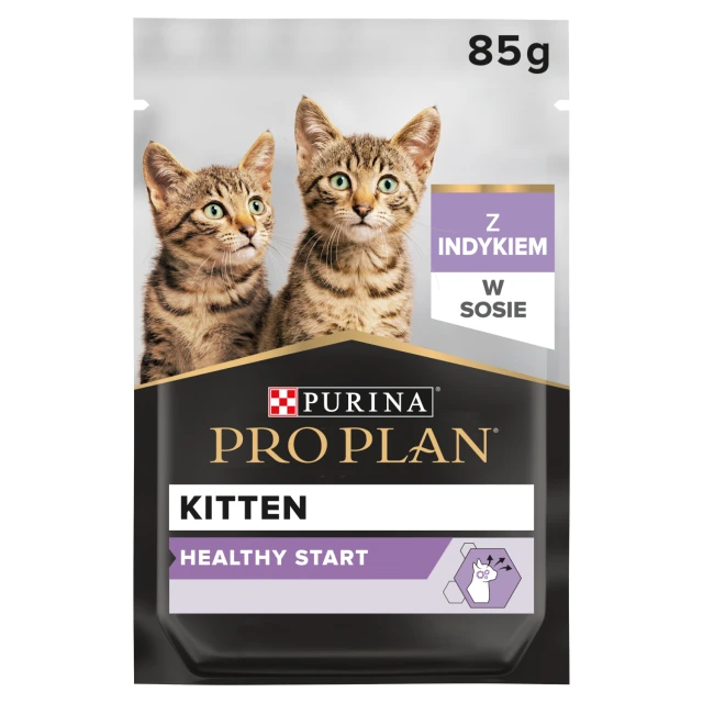 Вологий корм для кошенят Purina Pro Plan Nutrisavour з індичкою 85 г (7613036093453)