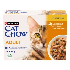 Влажный корм для кошек Purina Cat Chow с курицей и кабачком 10 шт x 85 г (7613036596879)