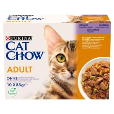 Влажный корм для кошек Purina Cat Chow с ягненком и зеленой фасолью 10 шт x 85 г (7613036596909)