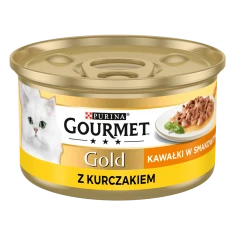 Вологий корм для котів Purina Gourmet Gold Sauce Delights з куркою 85 г (7613036923583)
