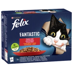 Влажный корм для кошек Felix Fantastic Деревенские вкусы в желе 12 шт x 85 г (7613039758021)