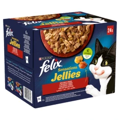 Вологий корм для котів Purina Felix Sensation сільські смаки в желе 24 шт x 85 г (7613039916148)