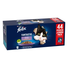 Вологий корм для котів Purina Felix Fantastic м'ясний мікс у желе 44 шт x 85 г (7613039931950)