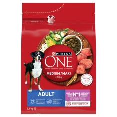 Сухой корм для собак Purina ONE Adult Medium/Maxi с ягненком и рисом 2,5 кг (7613287013491)